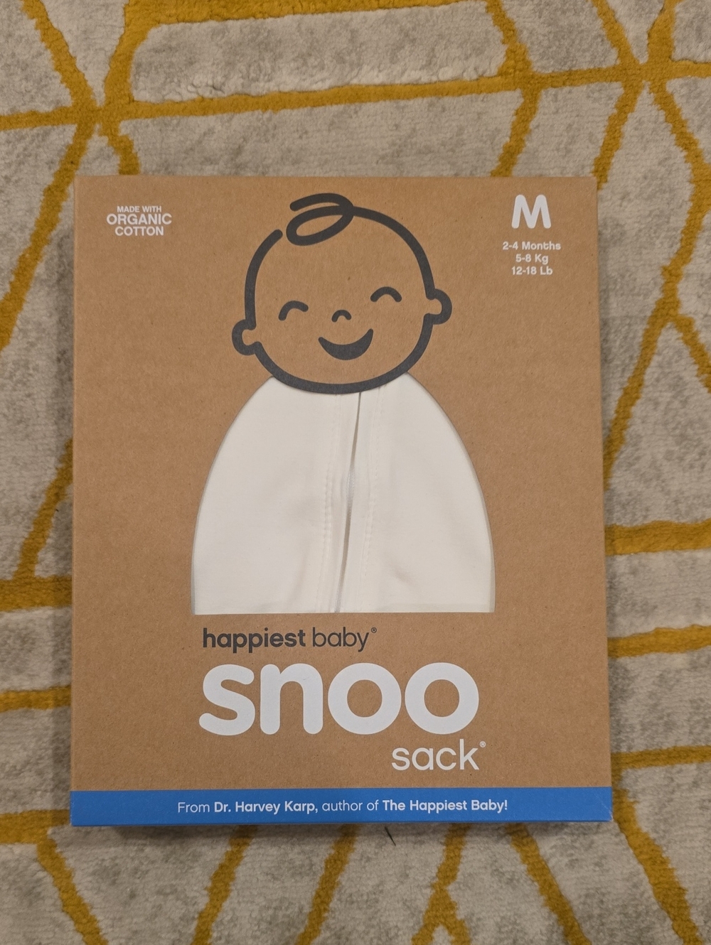 happiest baby Snoo Sack Baby Sleep Sack - White (M)